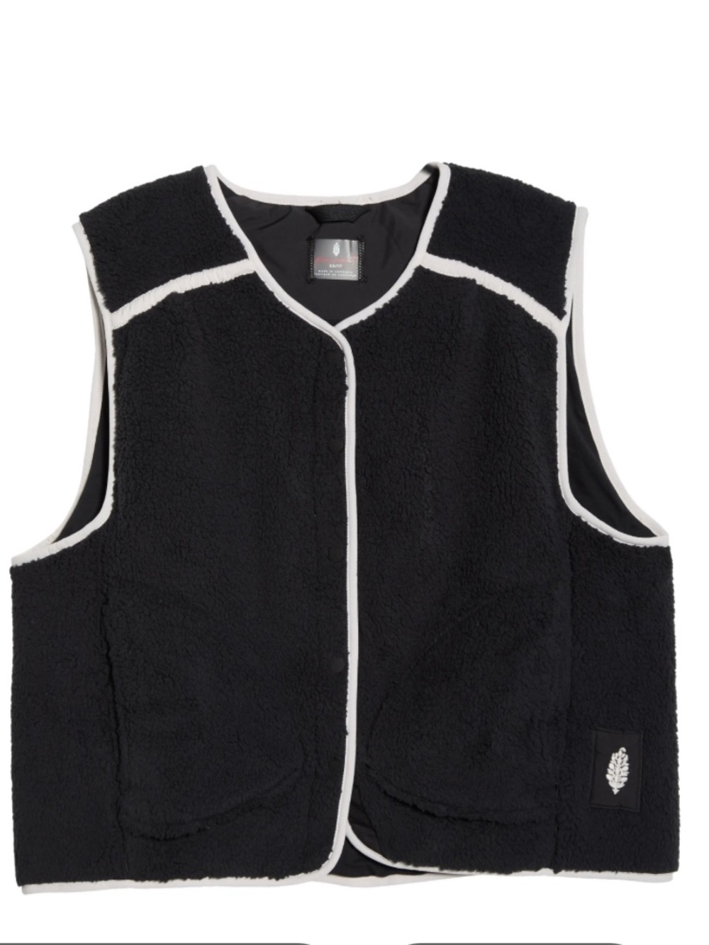 Free People Movement Black Sherpa Vest - Mountain High Vest